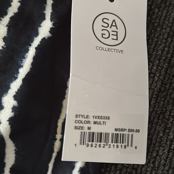 Sage Collective Duality Tie Dye Color block Bike Shorts Size M - Picture 3 of 5